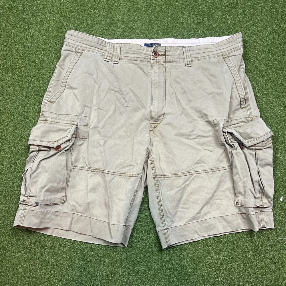 Polo Ralph Lauren Mountain Green Classic Chino Cargo Shorts Men's Size 42